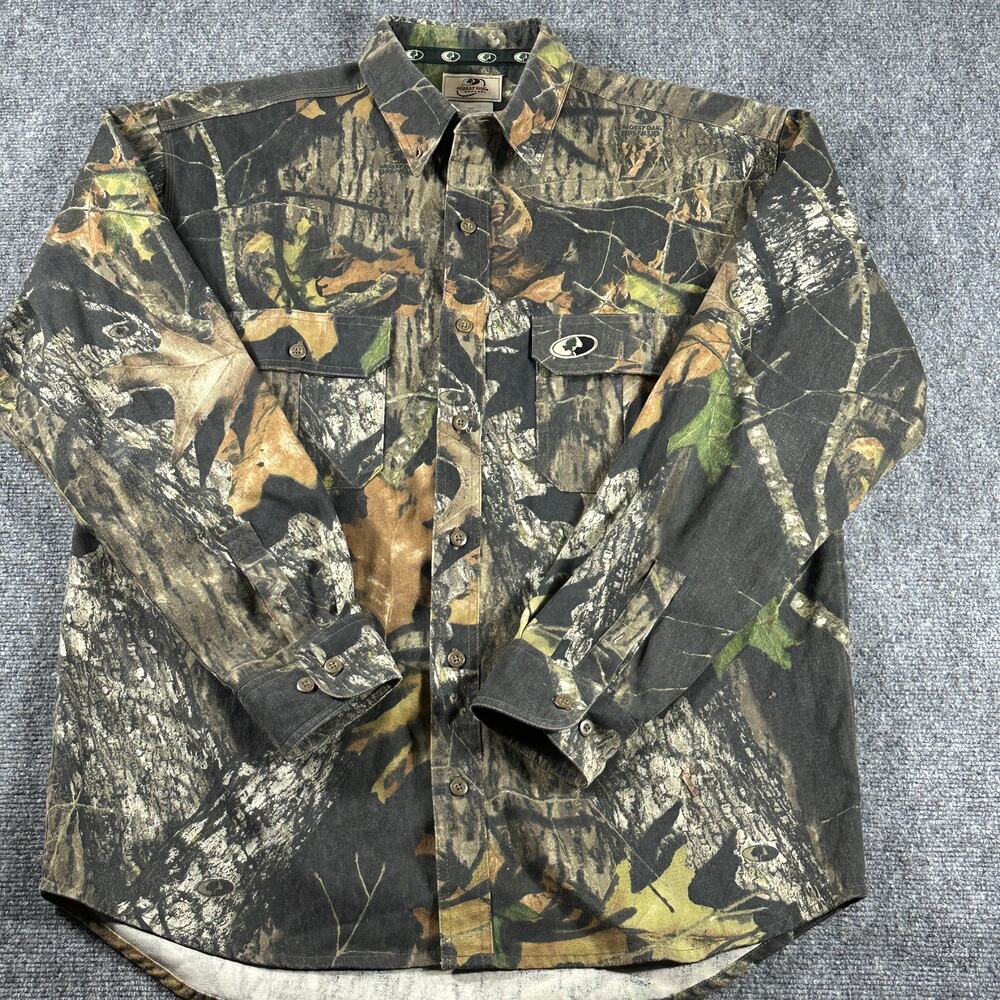 Mossy Oak Explorer Mens Large Break-Up Camo Long Sleeve Hunting Shirt 0007